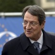 Anastasiades arrives at a EPP meeting in Brussels ahead of a European Union leaders summit